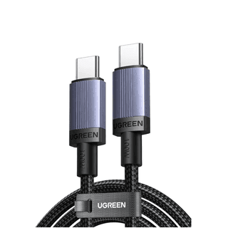UGREEN L528, 100W, Type-C to Type-C Cable, 2m, Grey/Black — 3