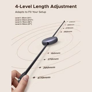 UGREEN L531, 100W, Type-C to Type-C PD Fast Charging Retractable Cable, 1m, Grey/Black — 2