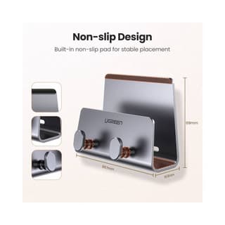 UGREEN LP193, Wall Mount, Phone Holder, Grey — 3