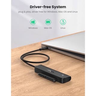 UGREEN CM321, Type-C 3.0 to 2.5-Inch SATA Converter, 50cm, Black — 2