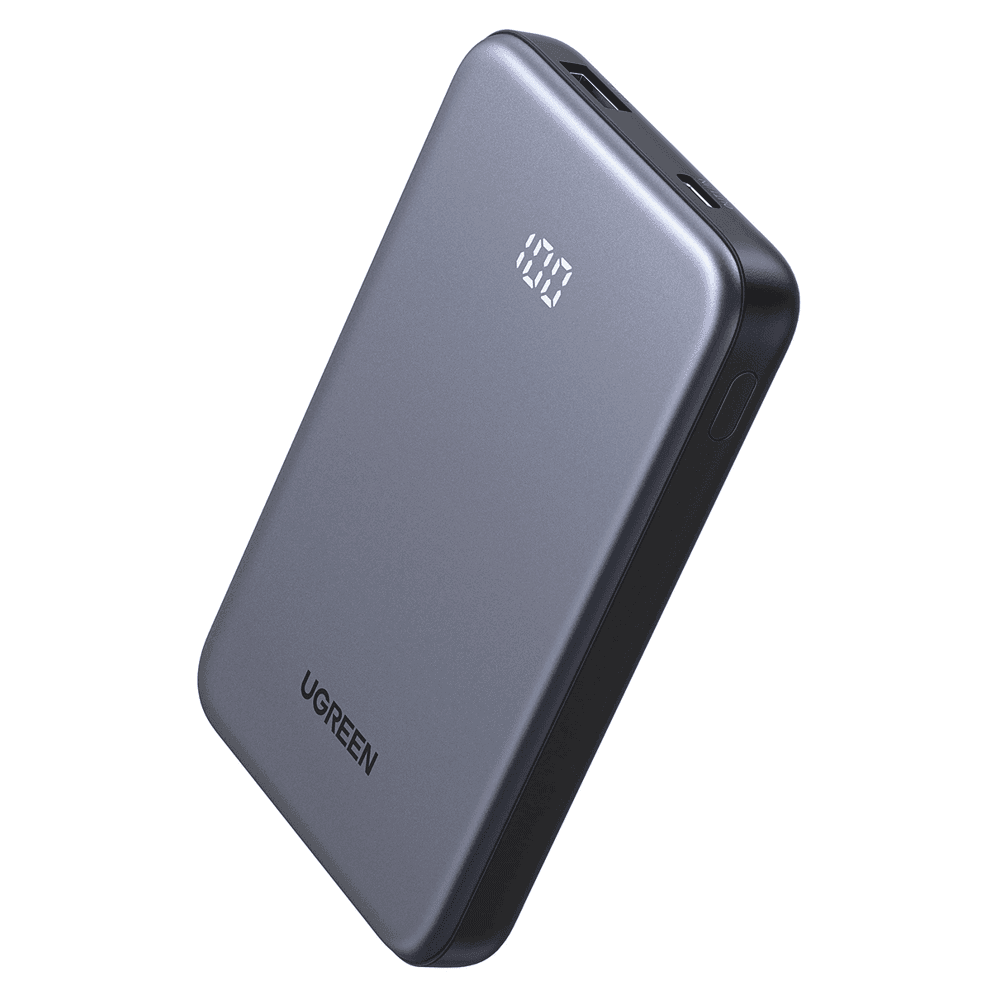 UGREEN PB507 Zapix Series, 10000mAh, Type-C, USB, Fast Charging Power Bank, Space Gray
