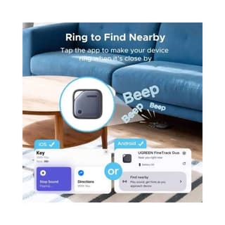 UGREEN CM916 FineTrack Duo, Apple+Google, Smart Tag Finder, Grey — 4