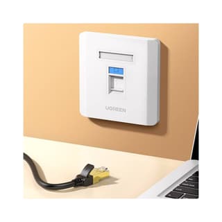 UGREEN NW144 Wall Socket internet RJ45 Wall Plate Single Port საფარი — 2