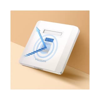 UGREEN NW144 Wall Socket internet RJ45 Wall Plate Single Port საფარი — 3