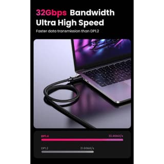 UGREEN DP114, 8K, DisplayPort To DisplayPort, 1.5m, Black — 5