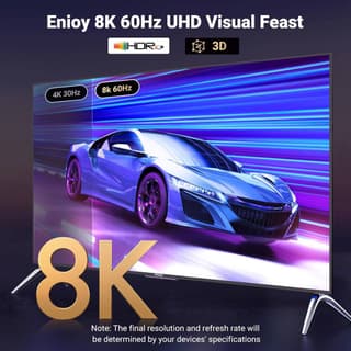 UGREEN DP115, 8K, DisplayPort to HDMI, 2m, Grey — 6