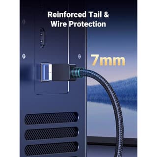 UGREEN NW153, CAT8 Patch Cord LAN Cable, 5m, Black — 3