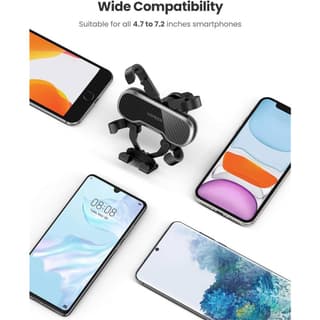 UGREEN LP228, Gravity Phone Holder For Car, Black — 3