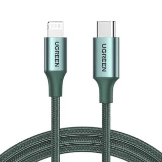 UGREEN US304, 87W, MFi, Type-C to Lightning, 1m, Midnight Green