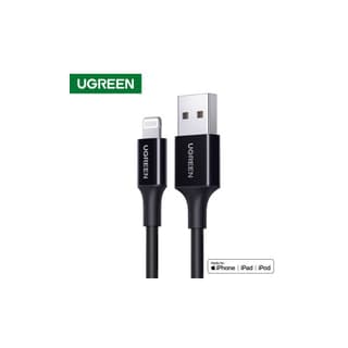 UGREEN US155, MFi, USB to Lightning, 1m, Black