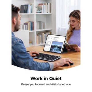 UGREEN MK552, Wireless, USB, Bluetooth, Keyboard And Mouse, Grey — 6