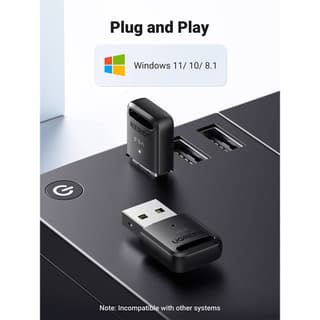UGREEN CM591, USB Bluetooth 5.3 Adapter, Black — 6