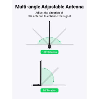 UGREEN CM496, Wifi Adapter, Black — 2