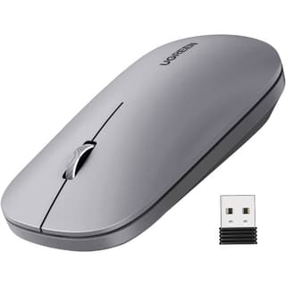 UGREEN MU001 Wireless 2.4G Slim Silent Mouse, 4000DP, Gray