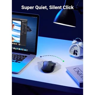 UGREEN MU006 Ergonomic Wireless 2.4G Mouse, 4000DPI, Silence Design, Black — 4