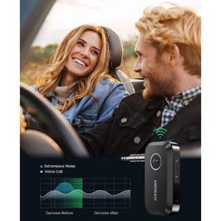 UGREEN CM596, Bluetooth 5.3, AUX, Car Adapter, Black — 6