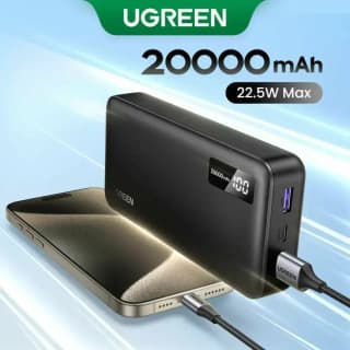 UGREEN PB312, 20000mAh, Type-C, USB, Fast Charging Power Bank, Black — 3