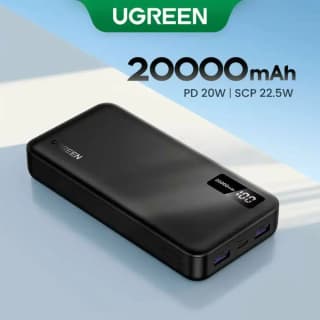 UGREEN PB312, 20000mAh, Type-C, USB, Fast Charging Power Bank, Black — 4