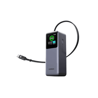 UGREEN PB726 Nexode, 20000mAh, Type-C, USB, Power Bank With Retractable Cable, Grey — 2
