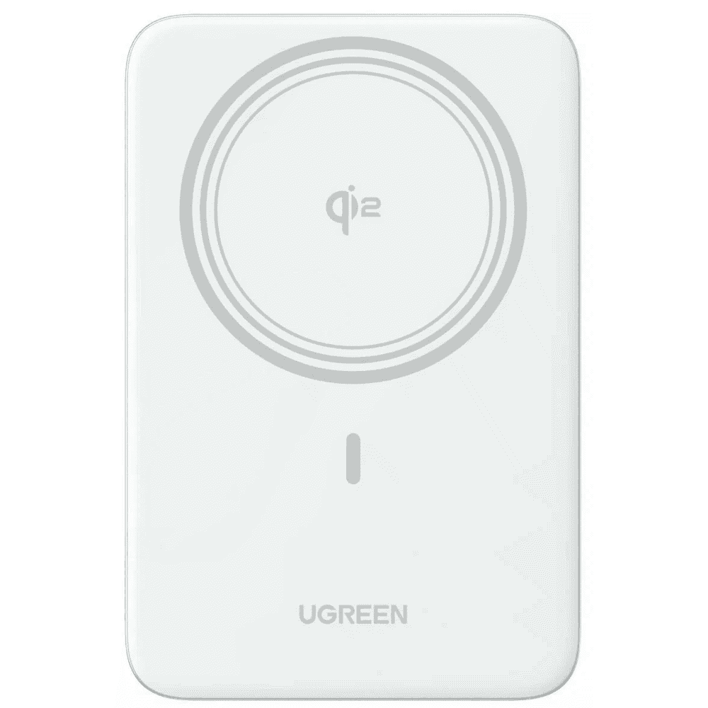 UGREEN PB580, 5000mAh, Type-C, Magnetic Wireless Power Bank, White