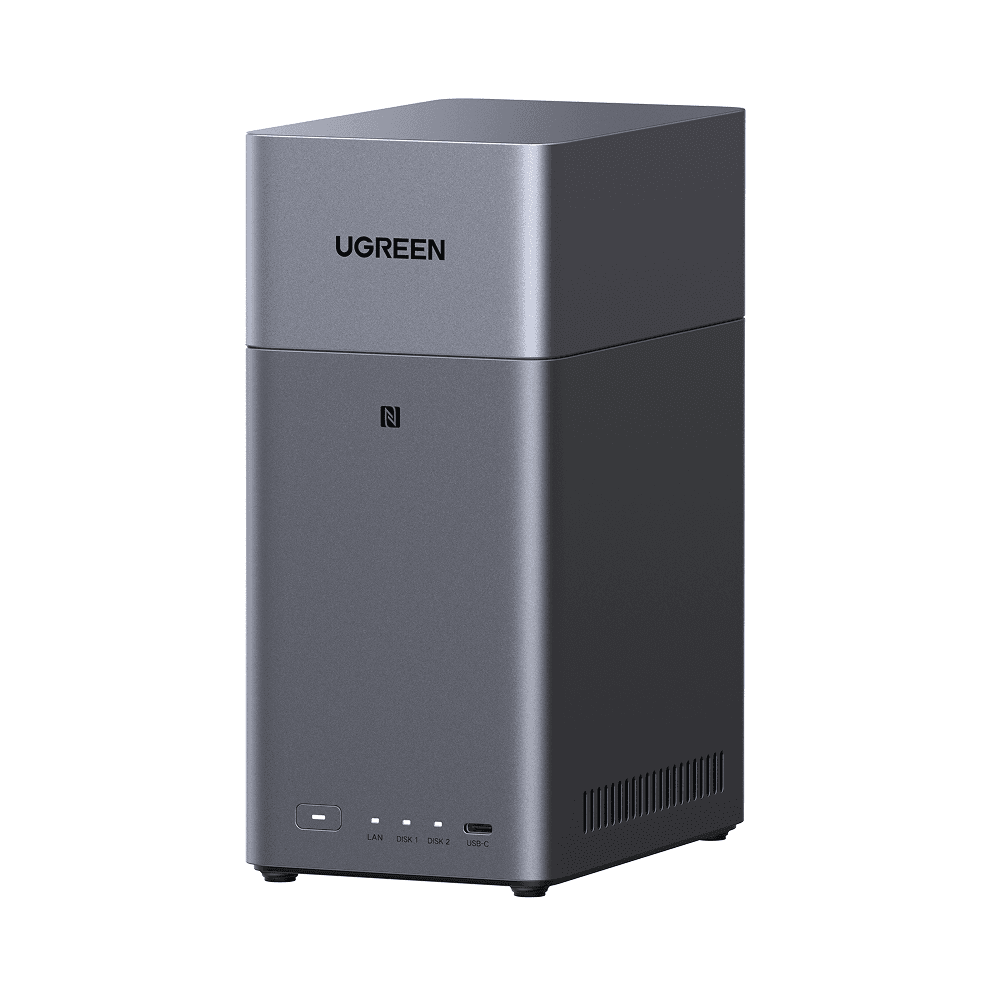 UGREEN NASync DH2300, Rockchip A72+A53, 4GB, Diskless, RJ45, USB, Type-C, HDMI, Space Gray