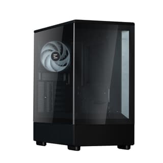 Zalman PC case P10 without PSU, 1xUSB3.0, 1xUSBType-C, 1x120mm ARGB, VGA 384mm, LCS ready, TG Side Panel, mATX, black - 2