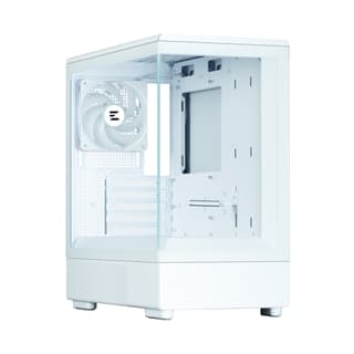 Zalman PC case P10 without PSU, 1xUSB3.0, 1xUSBType-C, 1x120mm ARGB, VGA 384mm, LCS ready, TG Side Panel, mATX, white - 2