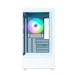 Zalman PC case P10 without PSU, 1xUSB3.0, 1xUSBType-C, 1x120mm ARGB, VGA 384mm, LCS ready, TG Side Panel, mATX, white - 3
