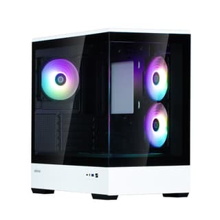 Zalman PC case P30 without PSU, 1xUSB3.0, 1xUSBType-C, 3x120mm ARGB, VGA 420mm, LCS ready, TG Side Panel, mATX, black/white
