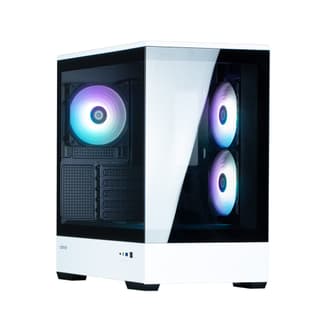 Zalman PC case P30 without PSU, 1xUSB3.0, 1xUSBType-C, 3x120mm ARGB, VGA 420mm, LCS ready, TG Side Panel, mATX, black/white - 3