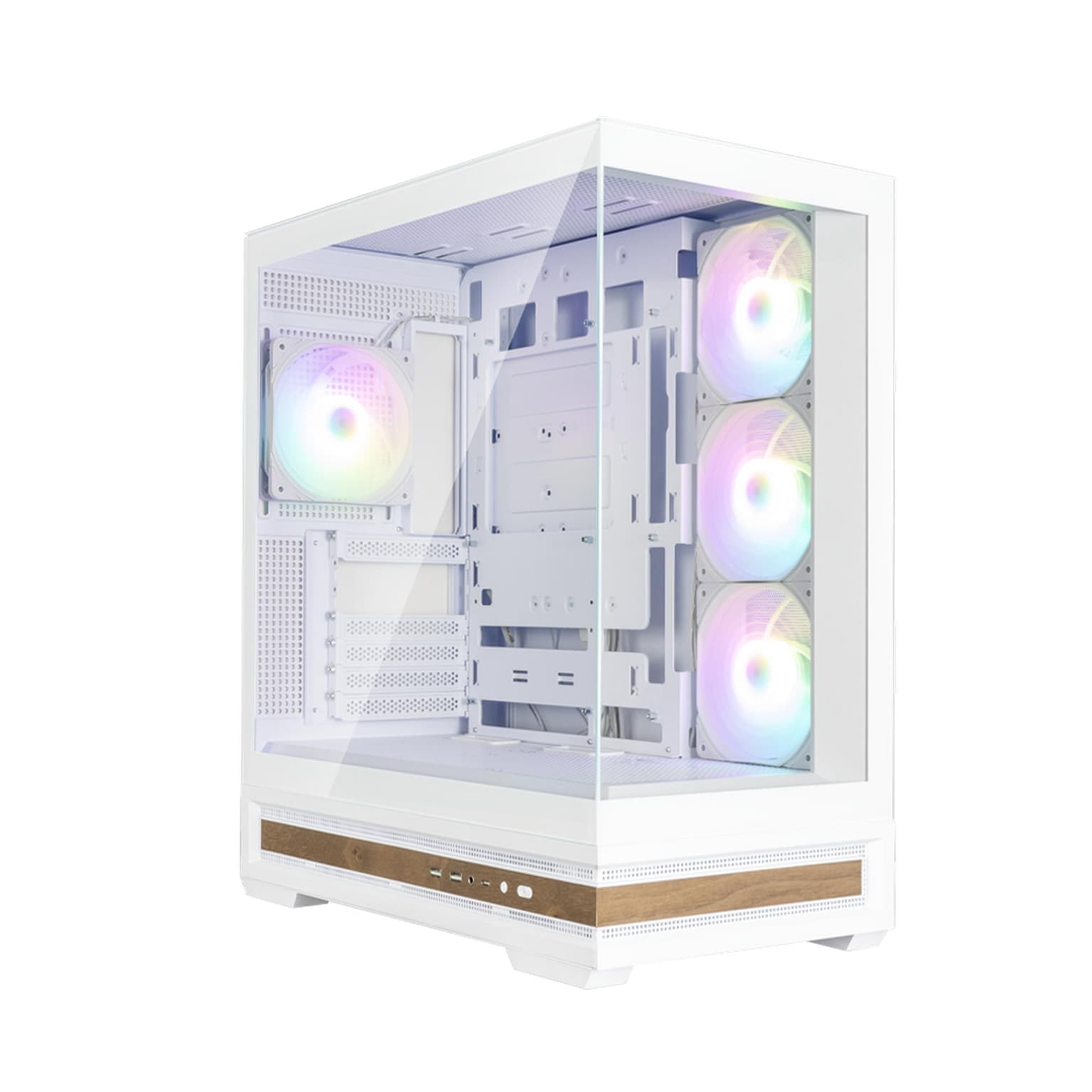 Zalman PC case P40 NAMU without PSU, 2xUSB3.0, 1x Type C, 3x120mm ARGB Reverse, 1x120mm ARGB, VGA 420mm, LCS ready, TG Side/Front Panel, ATX, white