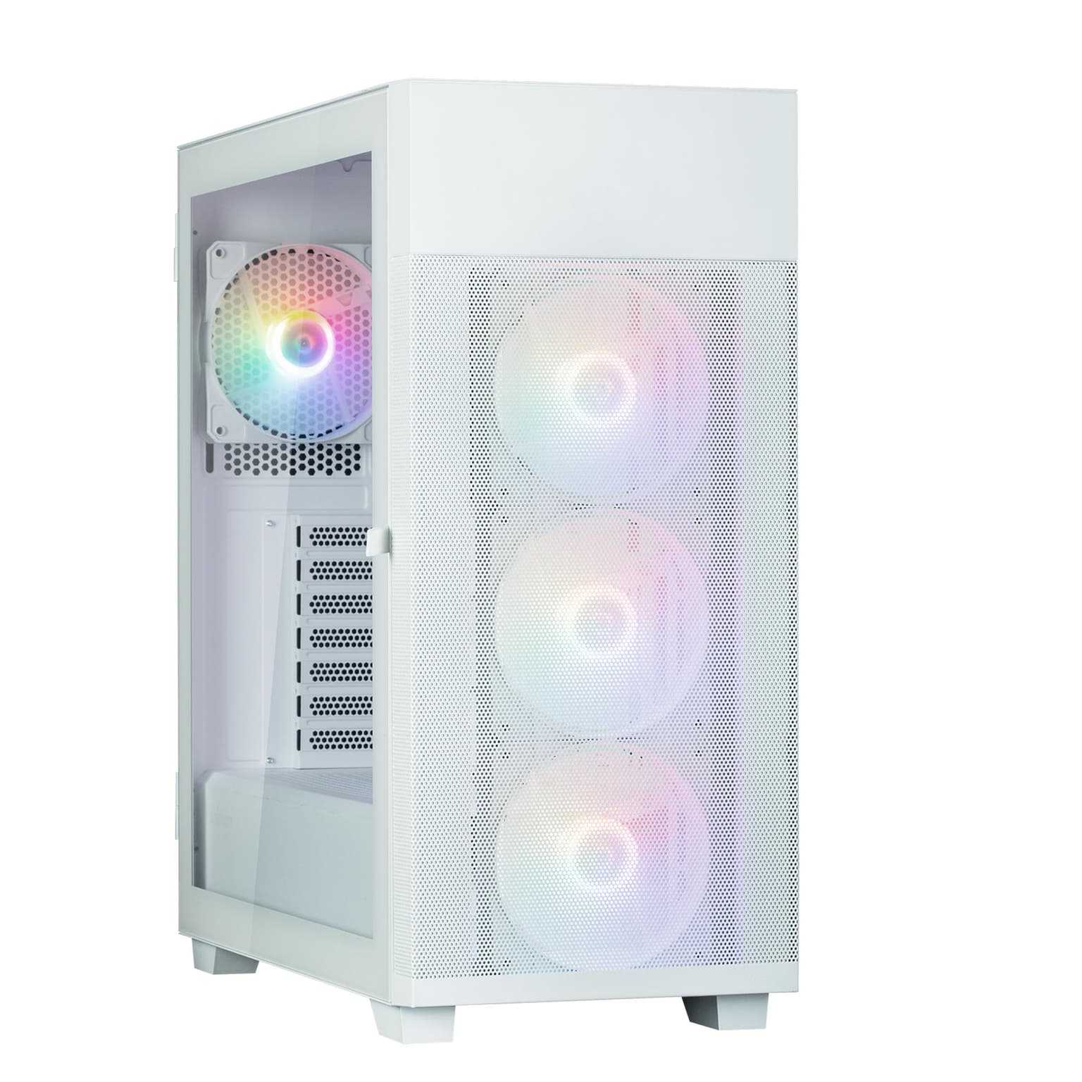 Zalman PC case S5 Neo without PSU, 1xUSB3.1, 1xUSB2.0, 4x120mm FRGB, VGA 390mm, LCS ready, TG Side Panel, ATX, white
