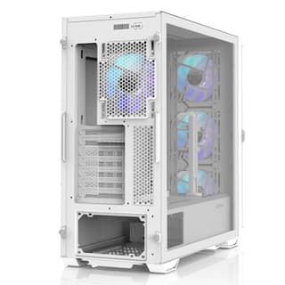 Zalman PC case Z10 Duo without PSU, 2xUSB3.0, 1xUSB Type-C, 4x120mm ARGB, VGA 395mm, LCS ready, TG Side Panel, EATX, white - 6