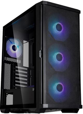 Zalman PC case Z10 Plus without PSU, 2xUSB3.0, 1xUSB Type-C, 3x140mm ARGB, 1x120mm ARGB, VGA 395mm, LCS ready, TG Side Panel, EATX, black