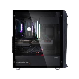 Zalman PC case Z1 Plus without PSU, 2xUSB3.0, 1xUSB2.0, 3x120mm, VGA 385mm, LCS ready, TG Side Panel, ATX, black - 3