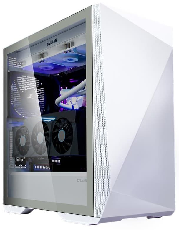 Zalman PC case Z9 Iceberg without PSU, 2xUSB3.0, 2xUSB2.0, 2x140mm, VGA 390mm, LCS ready, TG Side Panel, EATX, white