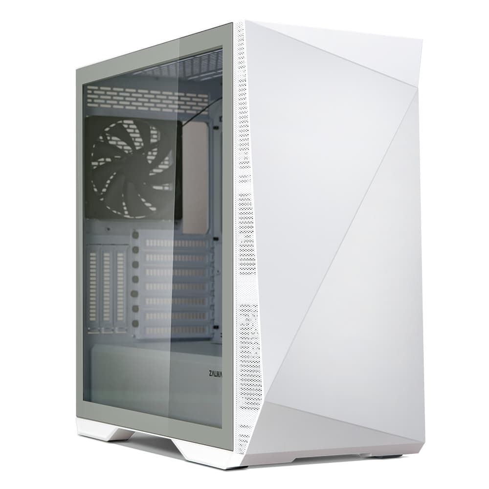 Zalman PC case Z9 Iceberg without PSU, 2xUSB3.0, 2xUSB2.0, 2x140mm, VGA 390mm, LCS ready, TG Side Panel, EATX, white - 2