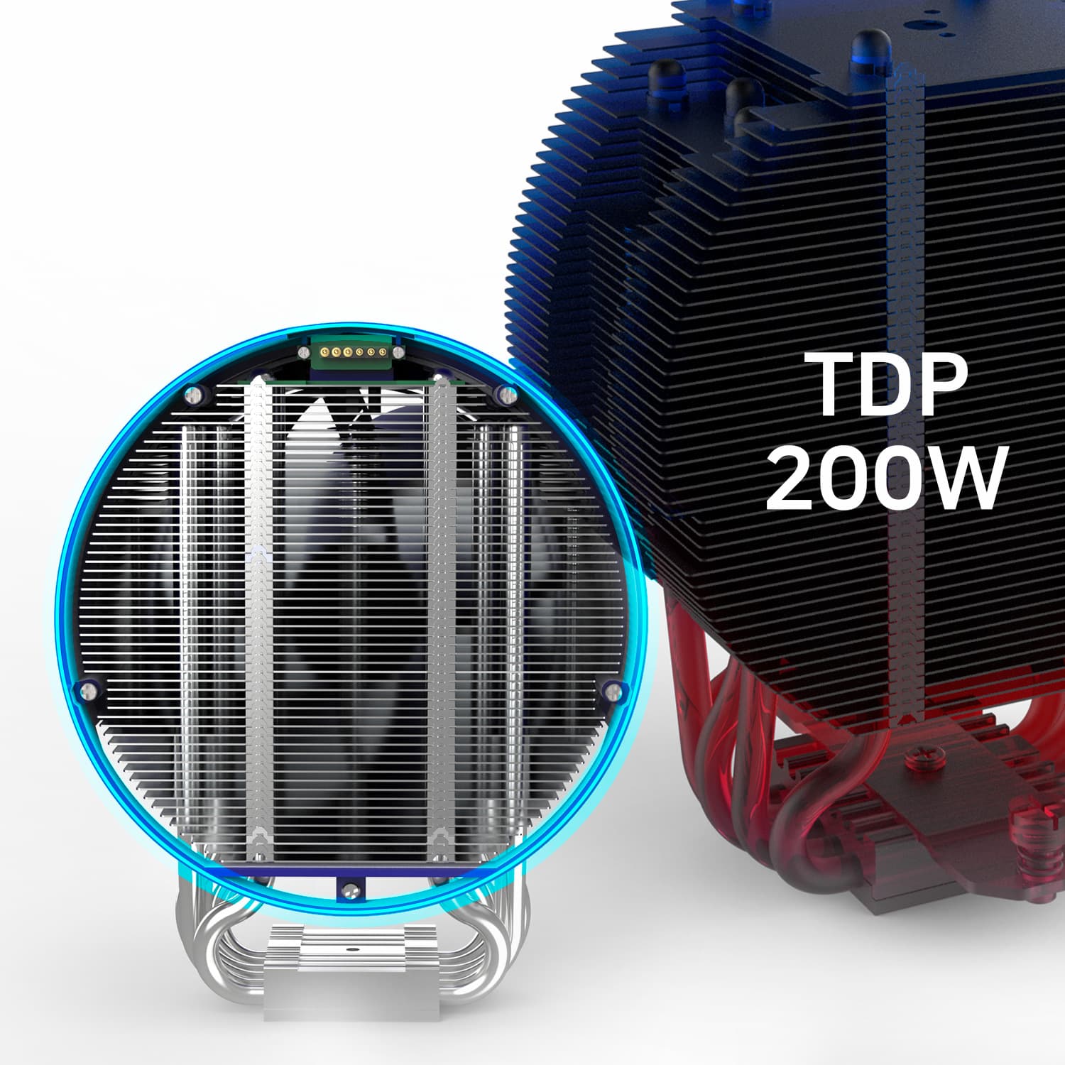 Zalman CPU cooler ZET5, ARGB LGA 1851, 1700, 1200, 115x, AM5, AM4, 4pin PWM, 3pin+5VARGB, TDP200W, white - 5