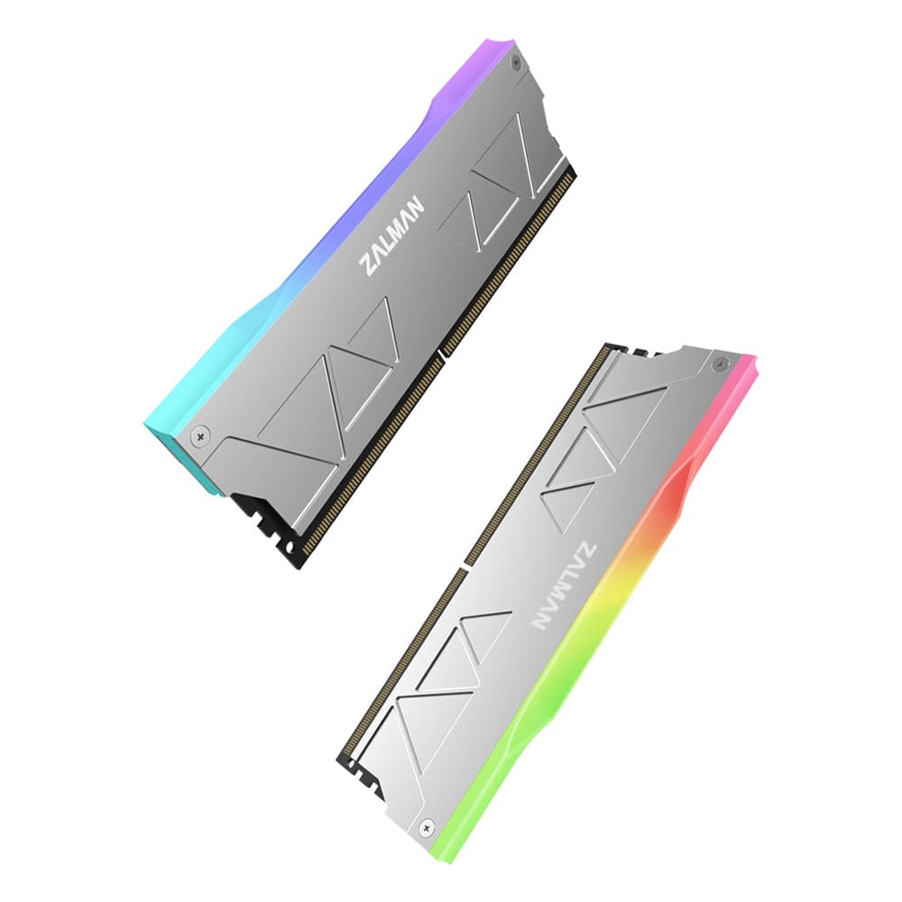 Zalman RAM heatsink MH10, ARGB Single/Double Sided RAM, 3-Pin, 5V, silver - 4