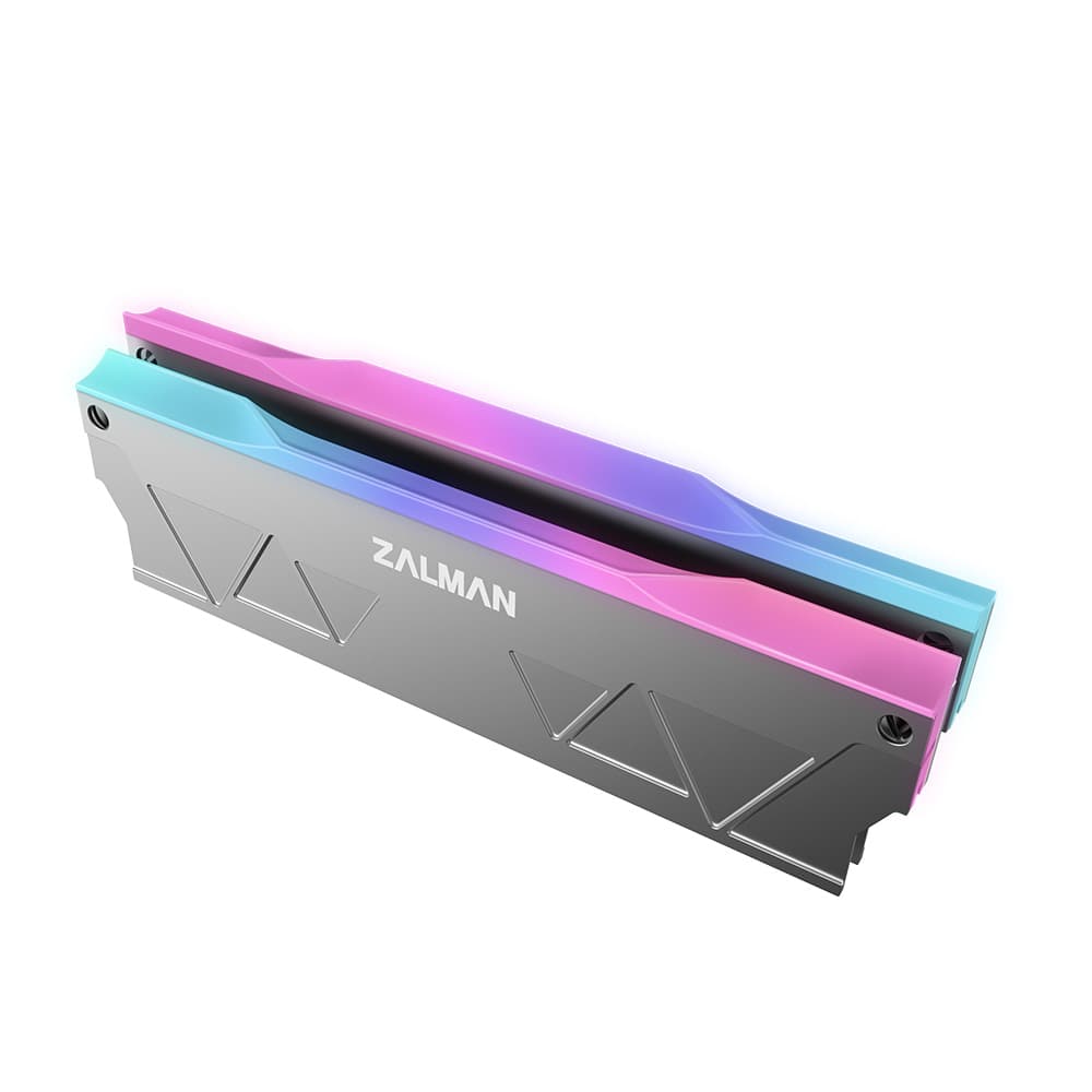 Zalman RAM heatsink MH10, ARGB Single/Double Sided RAM, 3-Pin, 5V, silver - 5
