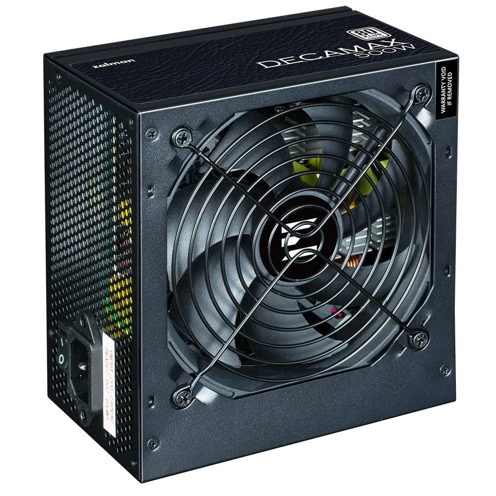 Zalman PSU Decamax (500W) 85%, 80 Plus, 120mm, 1xMB 24pin(20+4), 1xCPU 8pin(4+4), 3xMolex, 4xSATA, 2xPCIe 8pin(6+2) - 3