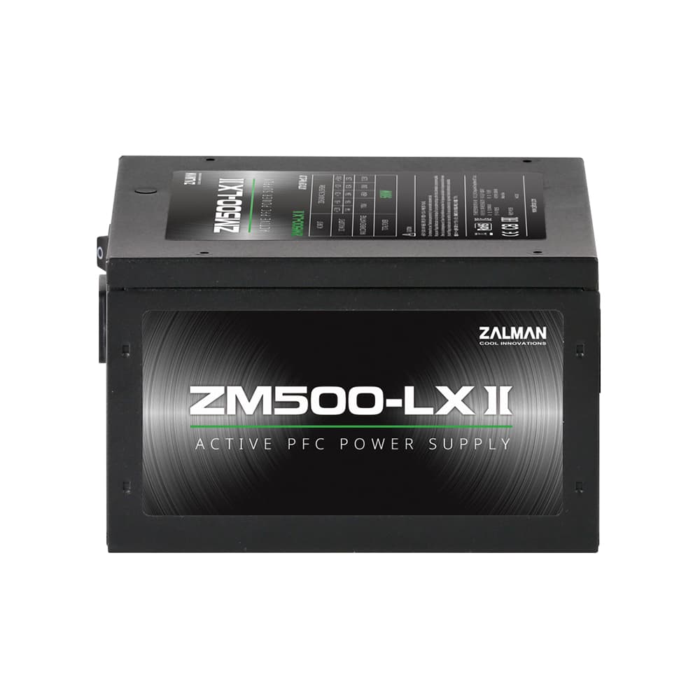 Zalman PSU LXII (500W), 83%, 120mm, 1xMB 24pin(20+4), 1xCPU 8pin(4+4), 3xMolex, 6xSATA, 2xPCIe 8pin(6+2) - 4