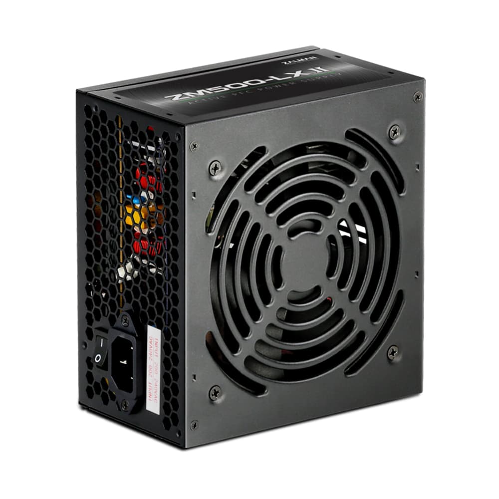 Zalman PSU LXII (500W), 83%, 120mm, 1xMB 24pin(20+4), 1xCPU 8pin(4+4), 3xMolex, 6xSATA, 2xPCIe 8pin(6+2) - 5
