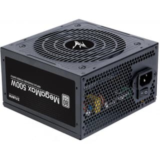 Zalman PSU Megamax (500W), 83%, 80+ White, 120mm, 1xMB 24pin(20+4), 2xCPU (8pin+4pin) 3xMolex, 6xSATA, 2xPCIe 8pin(6+2)