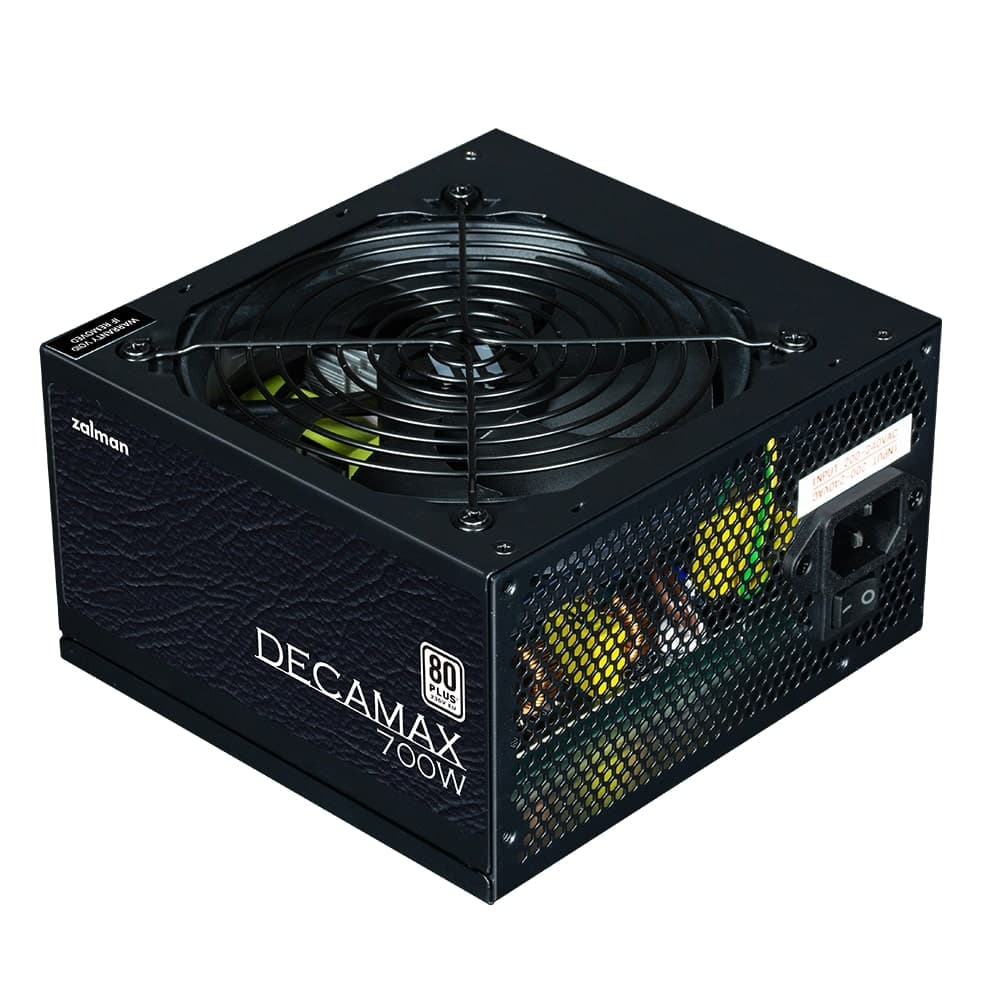 Zalman PSU Decamax (700W) 85%, 80 Plus, 120mm, 1xMB 24pin(20+4), 1xCPU 8(4+4)+4pin, 3xMolex, 6xSATA, 4xPCIe 8pin(6+2)