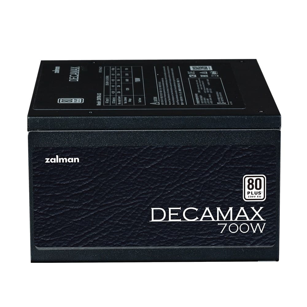 Zalman PSU Decamax (700W) 85%, 80 Plus, 120mm, 1xMB 24pin(20+4), 1xCPU 8(4+4)+4pin, 3xMolex, 6xSATA, 4xPCIe 8pin(6+2) - 5