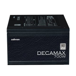 Zalman PSU Decamax (700W) 85%, 80 Plus, 120mm, 1xMB 24pin(20+4), 1xCPU 8(4+4)+4pin, 3xMolex, 6xSATA, 4xPCIe 8pin(6+2) - 5