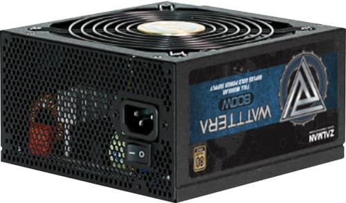 Zalman PSU WATTTERA (800W) >90%, 80+ Gold, 135mm, 1xMB 24pin(20+4)+1sens 6pin, 2xCPU 8pin(4+4), 3xMolex, 8xSATA, 5xPCIe 8pin(6+2), Fully Modular - 2