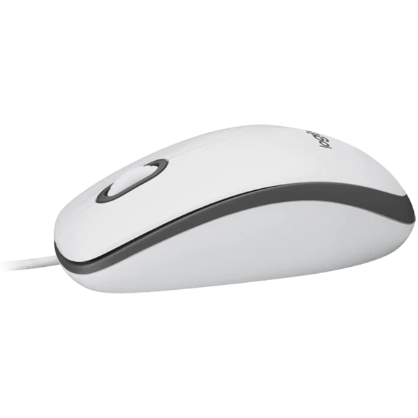 Logitech M100 Corded Mouse - White