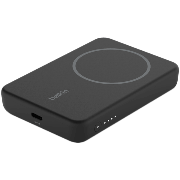BELKIN 5K MAGNETIC WIRELESS POWER BANK + KICK STAND, BLACK